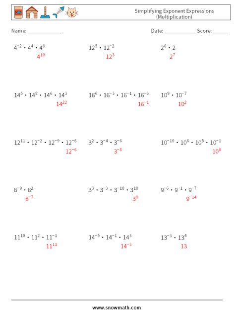 **Multiplication of Exponents: Simplifying Expressions**